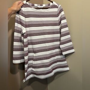 NEW NWT BEAUTIFUL BURGUNDY AND WHITE TOP. FRONT POCKET.  MUST BE BUNDLED